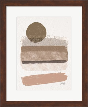 Framed Striped Abstract 1 Print