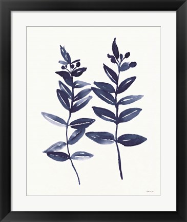 Framed Nature in Indigo 3 Print