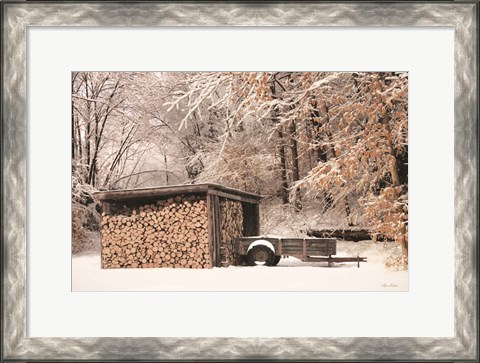 Framed Firewood Shed Print