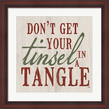 Framed Tinsel in a Tangle Print