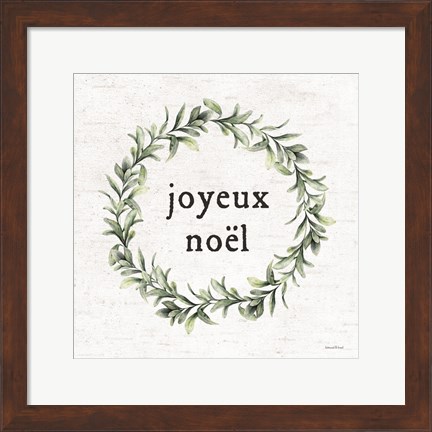 Framed Joyeux Noel Print