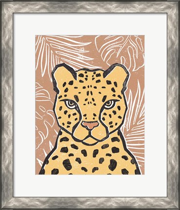 Framed Jungle II Terracotta Print