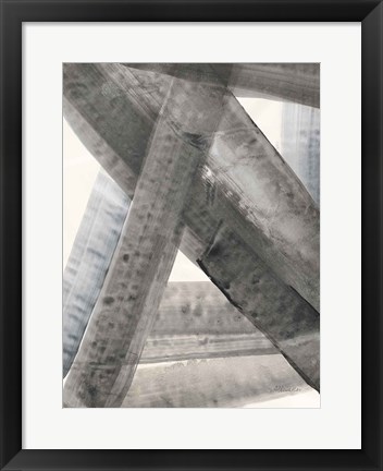 Framed Under the Bridge II Blue Gray Print