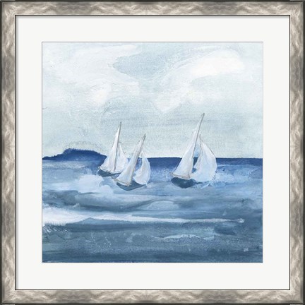 Framed Sailboats VIII Print