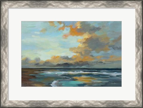 Framed Oceanside Sunset Print