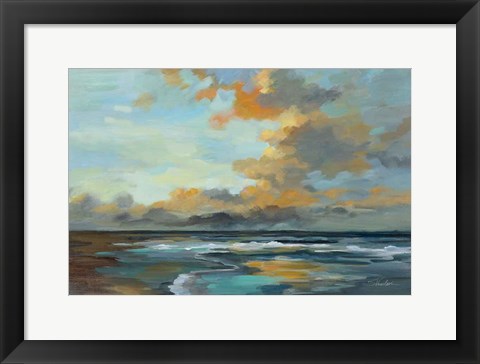 Framed Oceanside Sunset Print