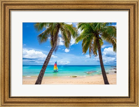 Framed Postcard From Paradise Print