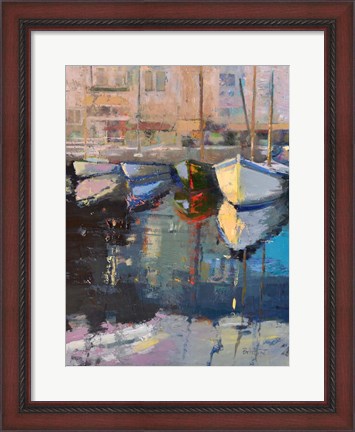 Framed Valencia Boats Print