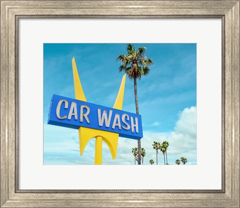 Framed 5 Points Car wash Print