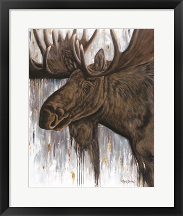 Framed Brawny Bull Print