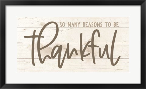 Framed So Many Reasons to be Thankful Print