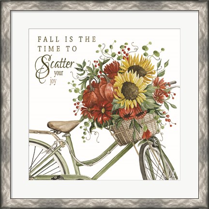 Framed Fall is the Time to Scatter Your Joy Print
