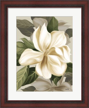 Framed Magnolia Blossoms II Print