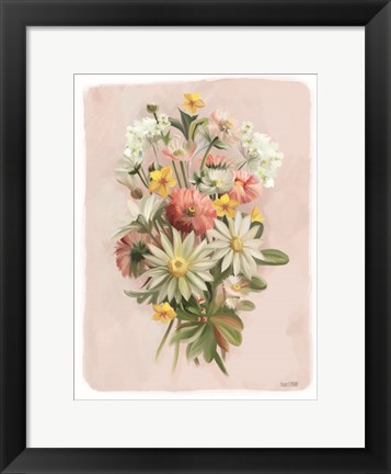 Framed Summer Wildflower Bouquet Print
