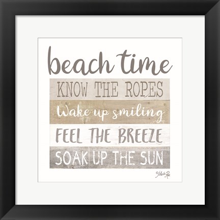 Framed Beach Time Print