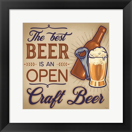 Framed Best Beer Print