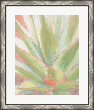 Framed Succulent Bloom 1 Print