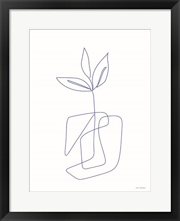 Framed One Line Botanical II Print