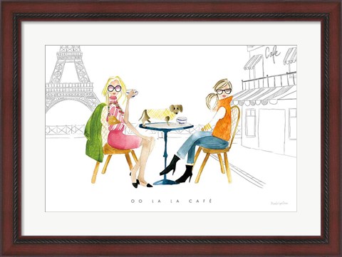 Framed Paris Girlfriends III v2 Print