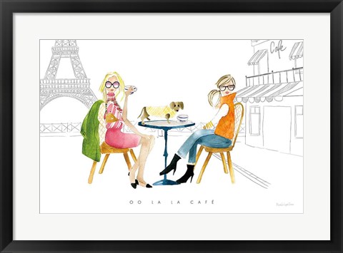 Framed Paris Girlfriends III v2 Print
