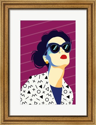 Framed Style and Attitude III Print