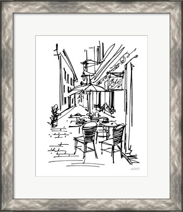 Framed Cafe Sketch II Print