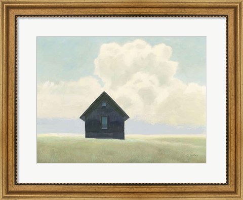 Framed Lonely Landscape I Print
