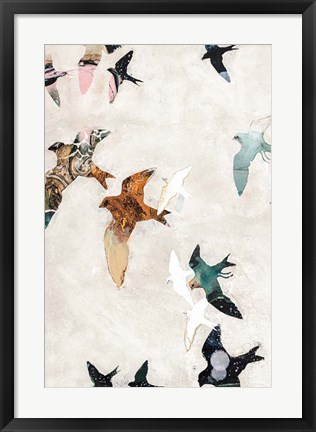 Framed Abstract Birds 1 Print