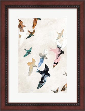 Framed Abstract Birds 2 Print