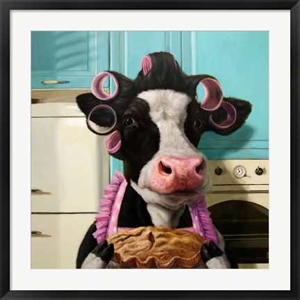 Framed Cow Pie Print