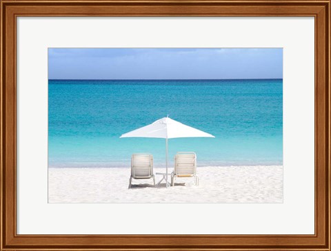 Framed Aqua View Print