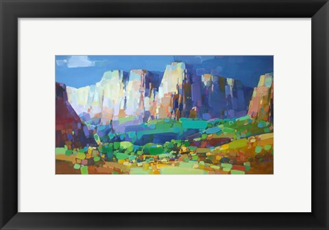 Framed Canyon Rock Print