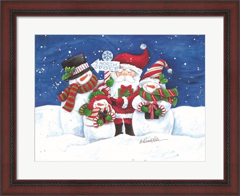 Framed North Pole Friends Print