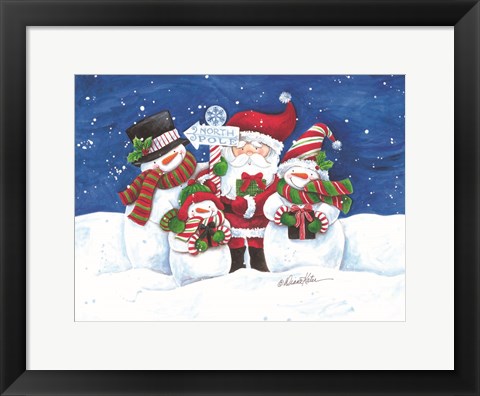 Framed North Pole Friends Print