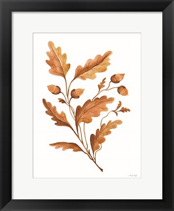 Framed Fall Leaf Stem I Print