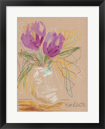 Framed Lacey Lavender Print