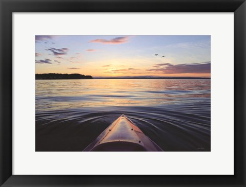 Framed Kayaking on French Bay Print