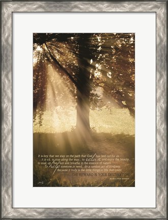 Framed Stay on the Path Print