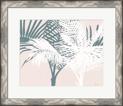 Framed Transitioning Palm Pattern Print