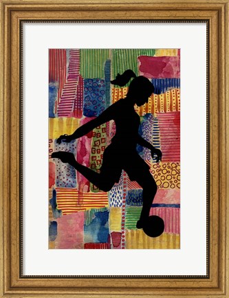 Framed Patchwork Athlete II Print