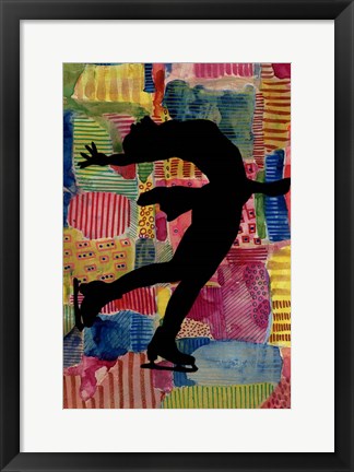 Framed Patchwork Athlete III Print