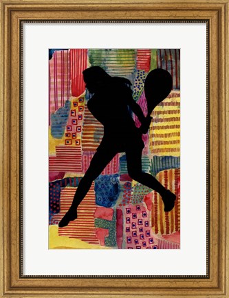 Framed Patchwork Athlete IV Print