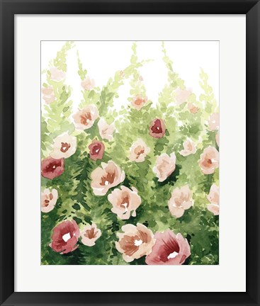 Framed Sunlit Flora I Print