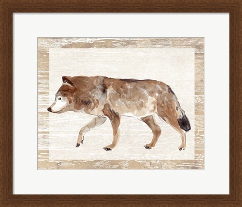 Framed Rustic Barnwood Animals II Print