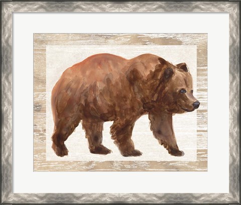 Framed Rustic Barnwood Animals III Print