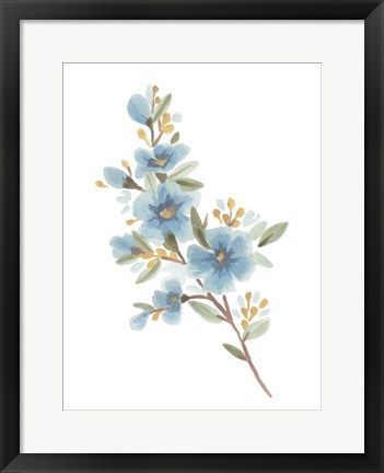 Framed Wildflower Sprig I Print