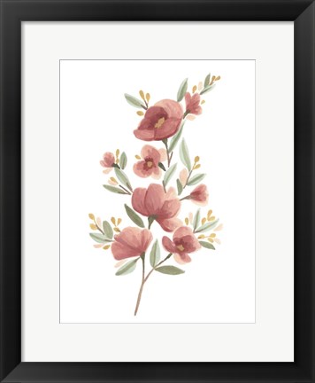 Framed Wildflower Sprig III Print
