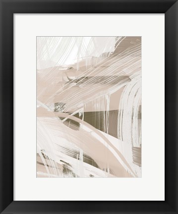 Framed Earthtone Swipe II Print