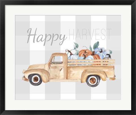 Framed Happy Harvest I Print