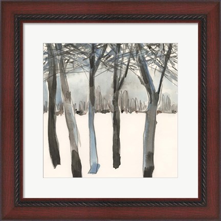 Framed Winter Treeline I Print